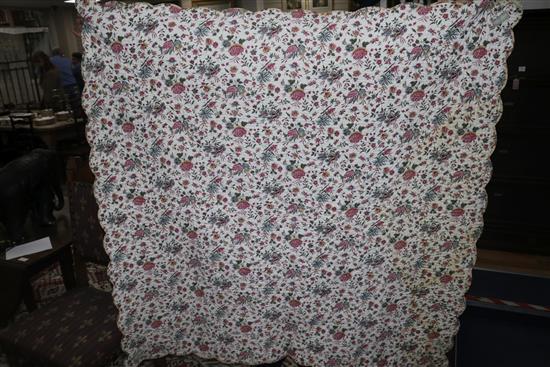An early patchwork quilt and another
